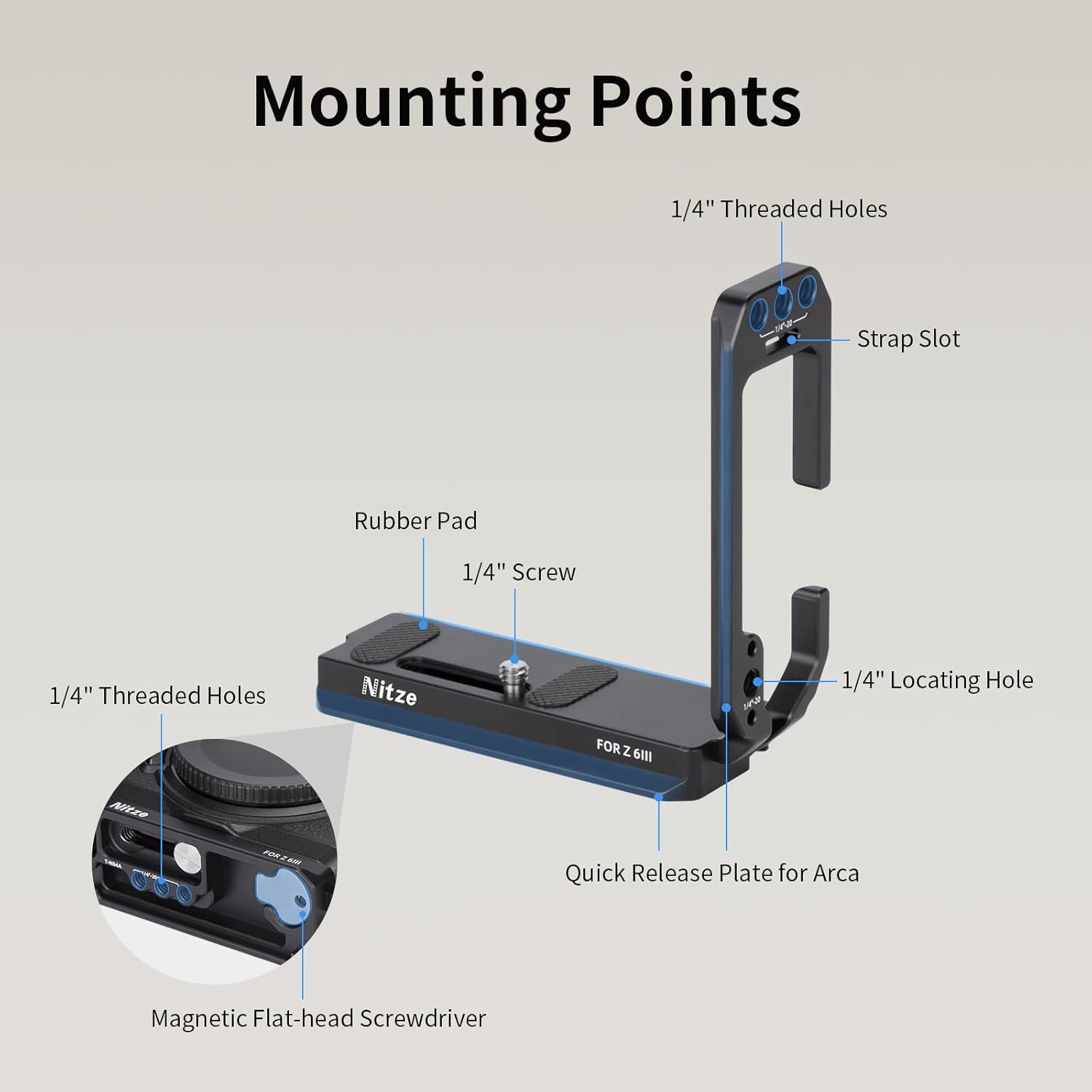 Nitze camera L Bracket for Nik - огляд і ціна Nikon Camera Z6 Iii