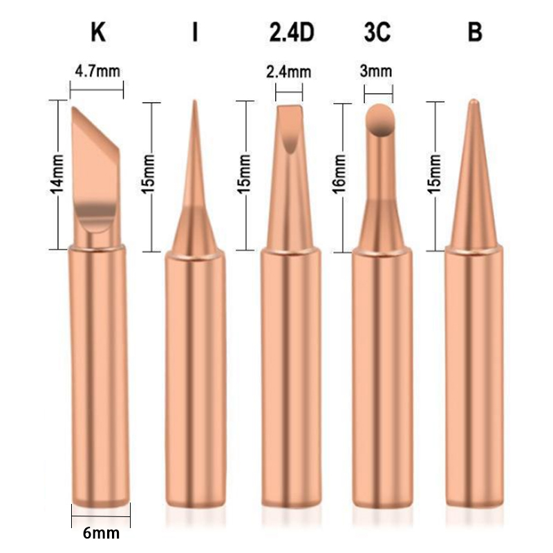 5PCS/Lot Pure Copper Soldering - огляд і ціна Electronics Repair Kit With Soldering Iron