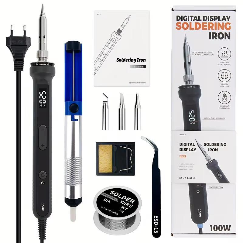 100W Digital Soldering Iron Ki - огляд і ціна Electronics Repair Kit With Soldering Iron
