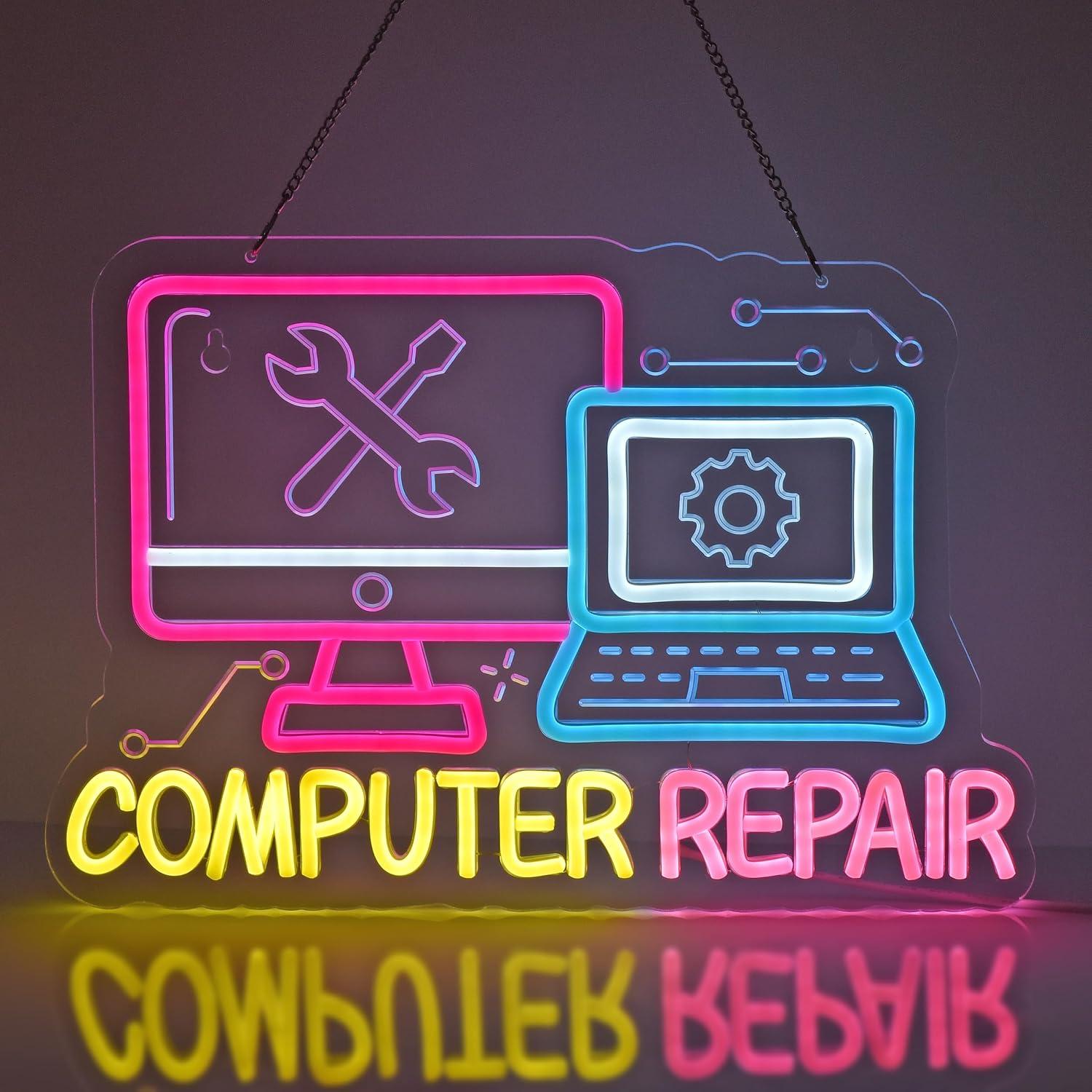 Computer Repair Neon Sign USB  - огляд і ціна Electronics Repair Store
