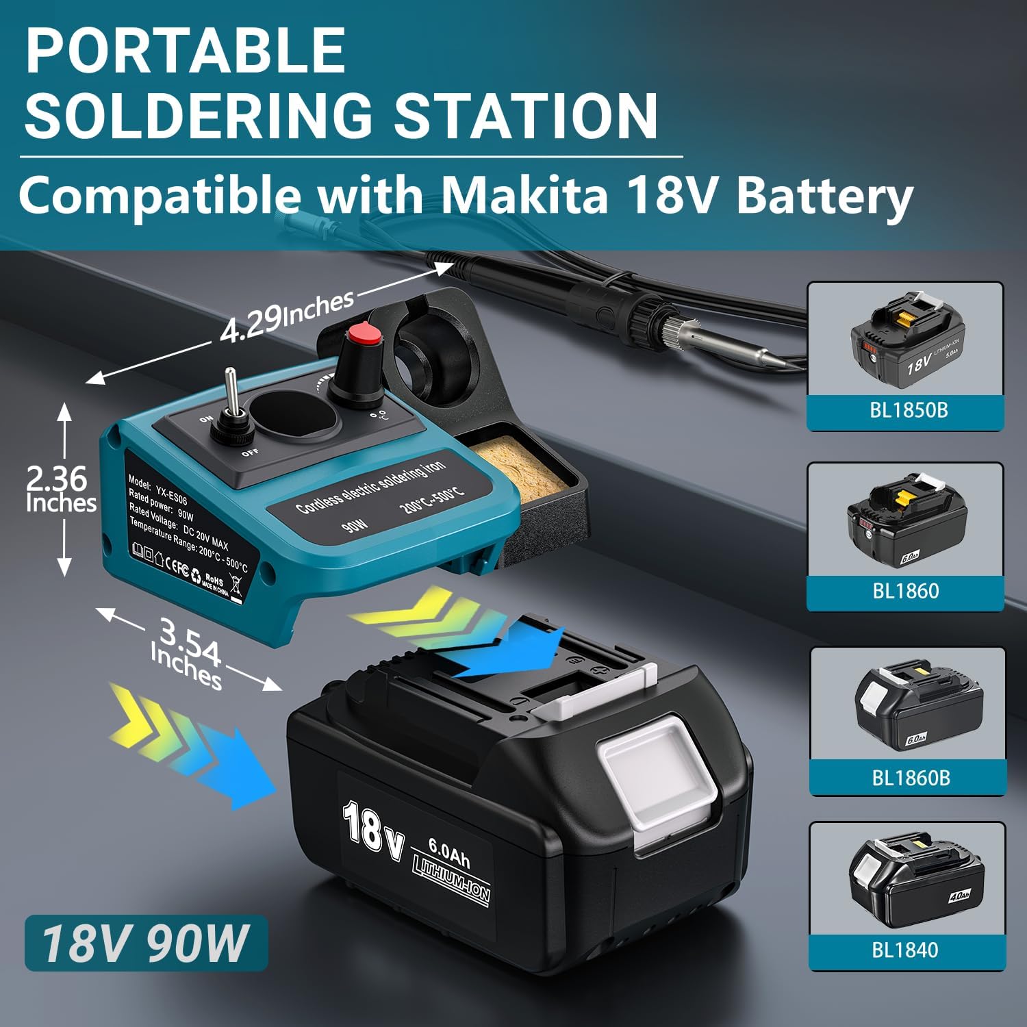 90W LED Digital Cordless Solde - огляд і ціна Electronics Repair Kit With Soldering Iron